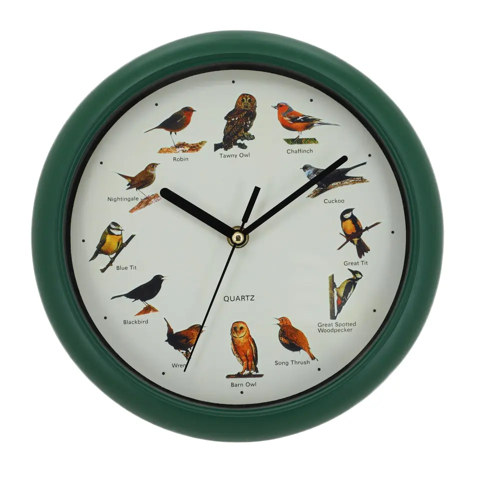 Miniatura 2 de Reloj De Pared Starlyf Birdsong Verde